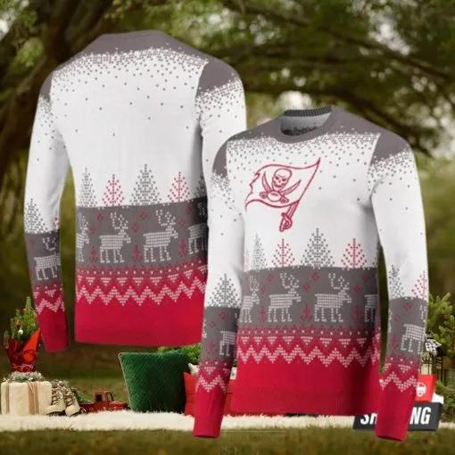 Nfl Tampa Bay Buccaneers Reindeer Parttern Ugly Christmas Sweaters, NFL Chritsmas Sweater Moonbestprint