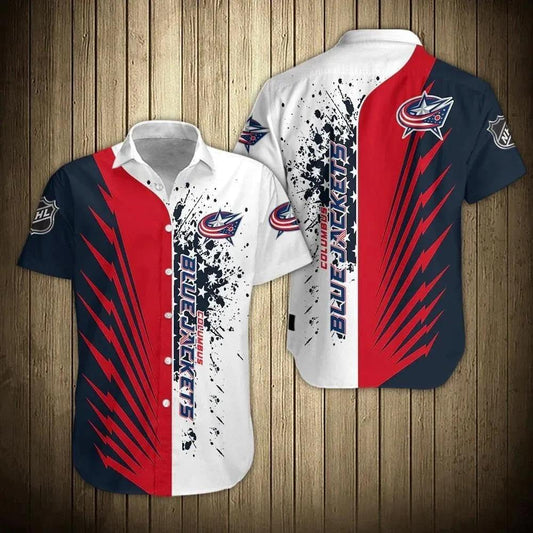 Nhl Columbus Blue Jackets Hawaiian Shirt, NHL Hawaiian Shirt Moonbestprint