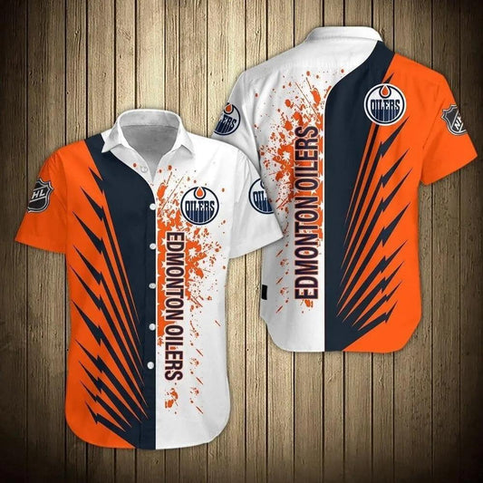 Nhl Edmonton Oilers Hawaiian Shirt, NHL Hawaiian Shirt Moonbestprint
