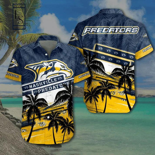 Nhl Nashville Predators Hawaiian Shirt, NHL Hawaiian Shirt Moonbestprint