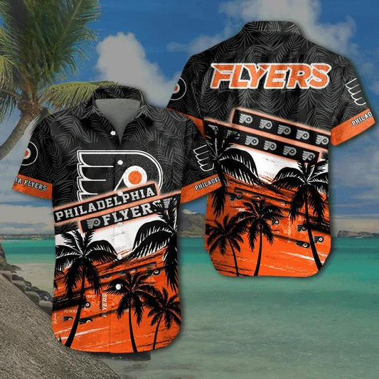 Nhl Philadelphia Flyers Hawaiian Shirt, NHL Hawaiian Shirt Moonbestprint