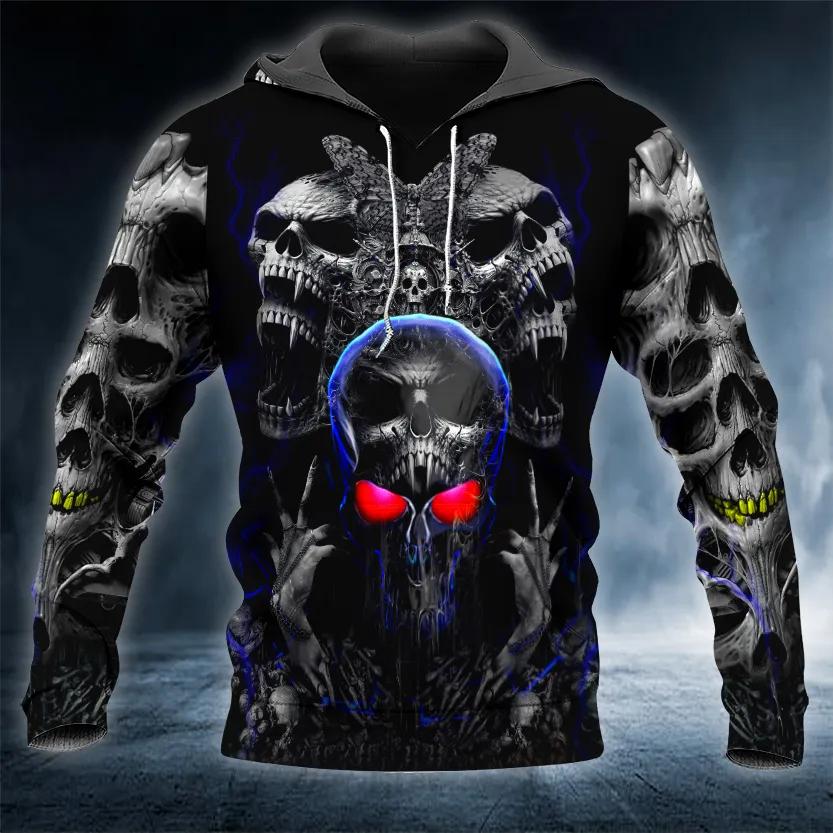 Night Ghost Skull 3D Hoodie Moonbestprint