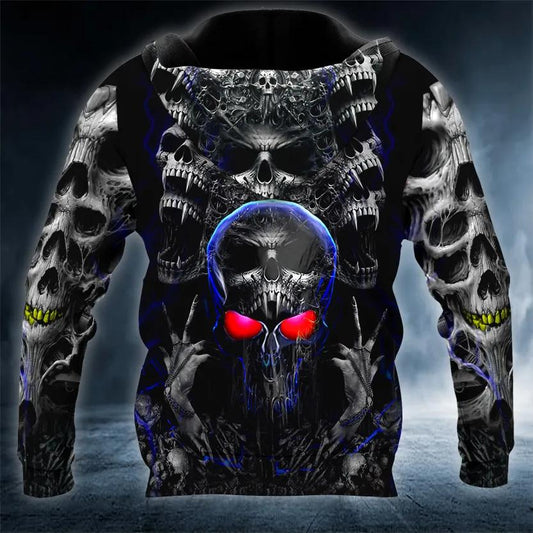Night Ghost Skull 3D Hoodie Moonbestprint