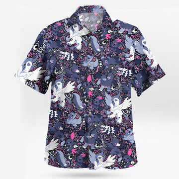 Night Slash Pokemon Hawaiian Shirt Dark Tone Battle Style – Moonbestprint