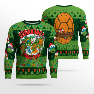 Ninja Turtles Cowabunga Ugly Christmas Sweater – Moonbestprint