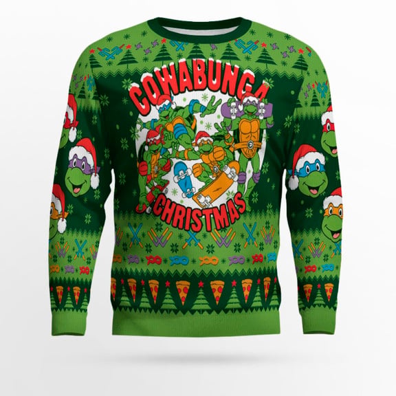Ninja Turtles Cowabunga Ugly Christmas Sweater – Moonbestprint