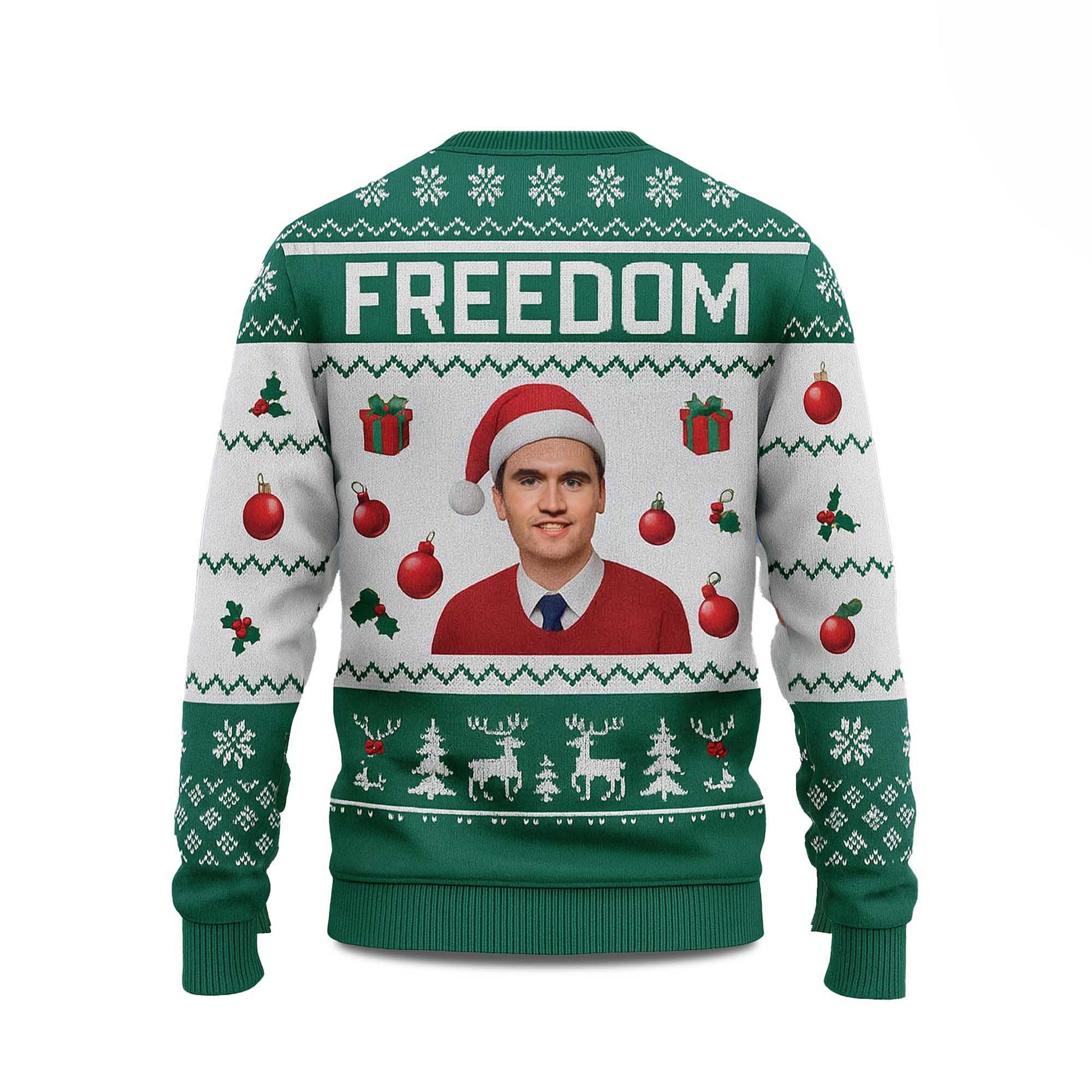 2026 Freedom Charlie Kirk Christmas Ugly Sweater Moonbestprint