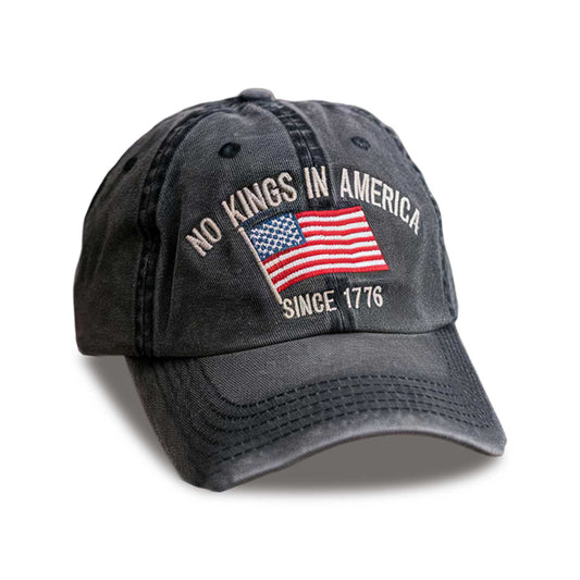 No Kings In America Since 1776 Embroidery Hat -Moonbestprint