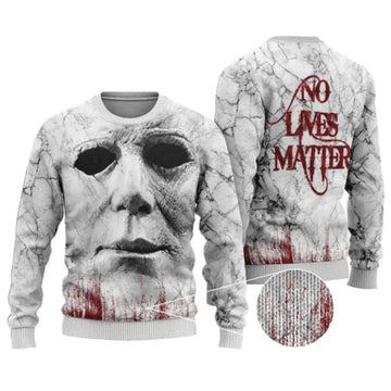 No Lives Matter Michael Myers Ugly Christmas Sweater – Moonbestprint