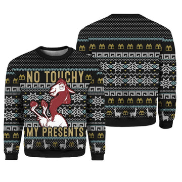 No Touchy My Presents The Emperor's New Groove Ugly Christmas Sweater - Moonbestprint