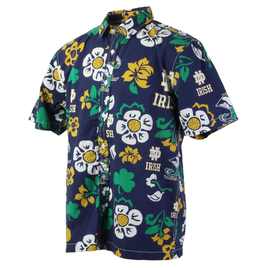 Notre Dame Fighting Irish Floral Hawaiian Shirt - Moonbestprint