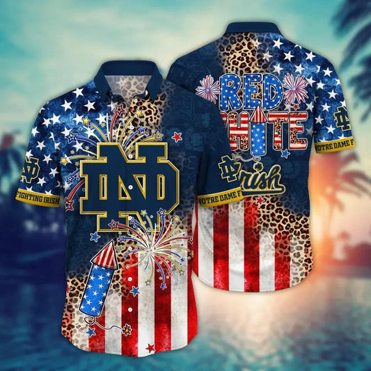 Notre Dame Fighting Irish NCAA Aloha Hawaiian Shirt 2, NCAA Hawaiian Shirt Moonbestprint