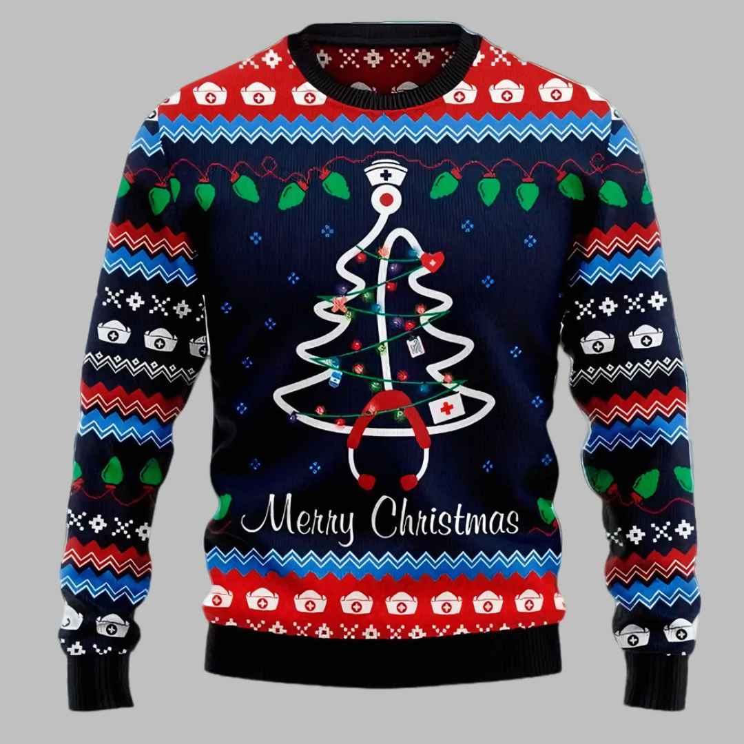 Nurse Merry Christmas Ugly Christmas Sweater – Moonbestprint