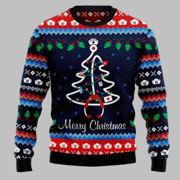 Nurse Merry Christmas Ugly Christmas Sweater – Moonbestprint