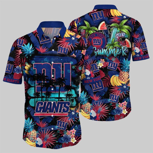 Ny Giants Hawaiian Shirt Mens Love Summer Aloha Shirt - Moonbestprint