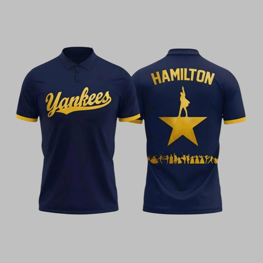 NY Yankees Hamilton Night 2025 Polo Shirt - Moonbestprint