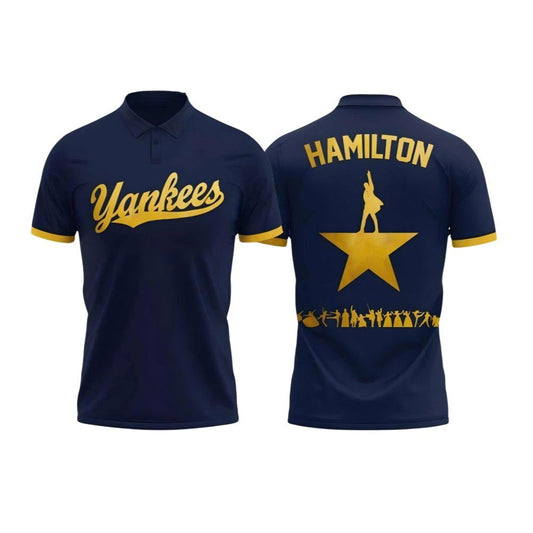 NY Yankees Hamilton Night 2025 Polo Shirt - Moonbestprint