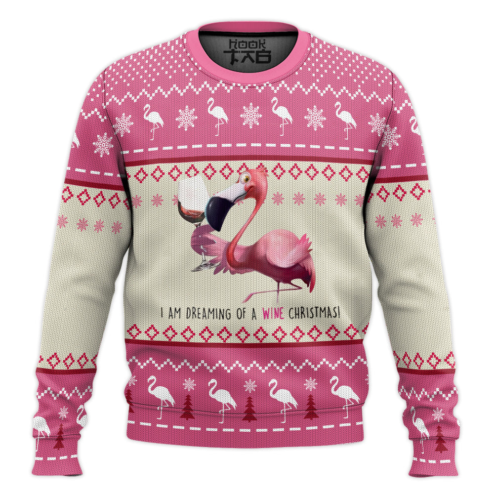 Pink Flamingo Ugly Christmas Sweater – Moonbestprint