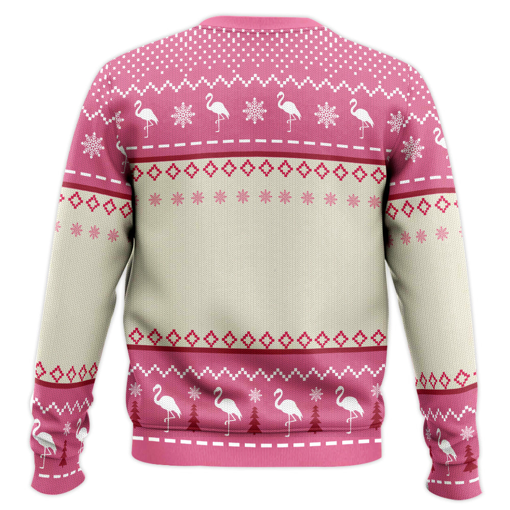 Pink Flamingo Ugly Christmas Sweater – Moonbestprint