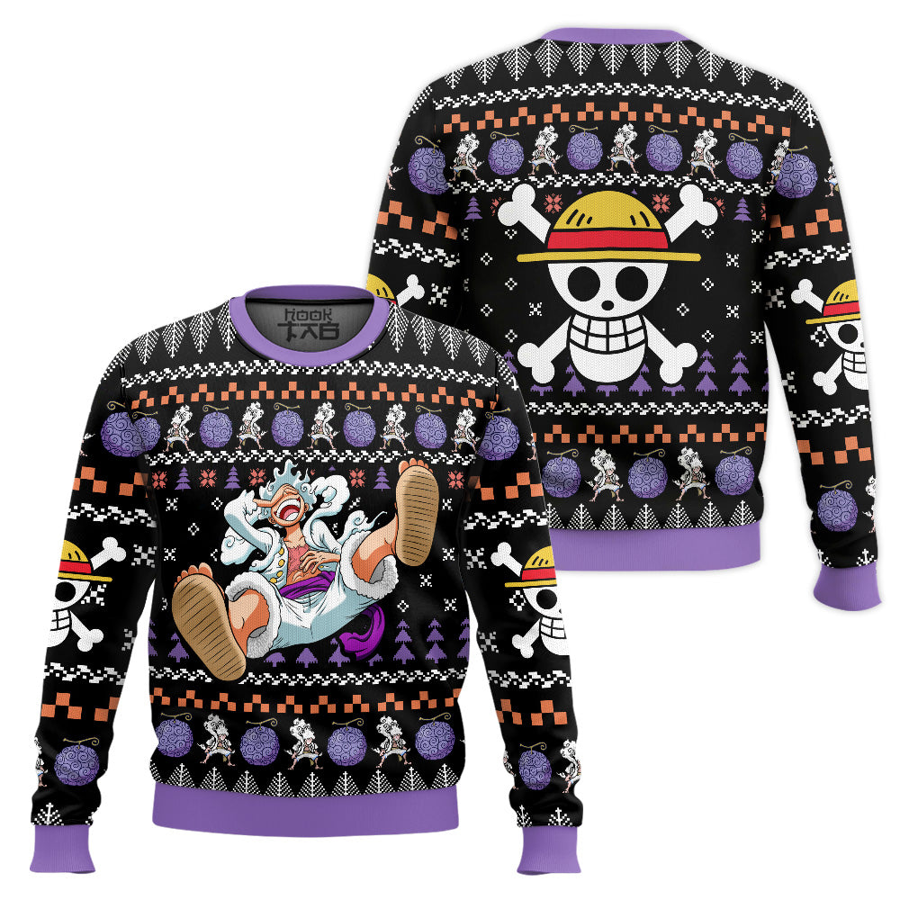 Luffy Gear 5 One Piece Ugly Christmas Sweater – Moonbestprint