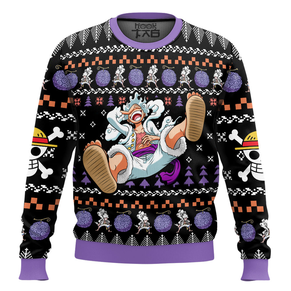 Luffy Gear 5 One Piece Ugly Christmas Sweater – Moonbestprint