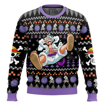 Luffy Gear 5 One Piece Ugly Christmas Sweater – Moonbestprint