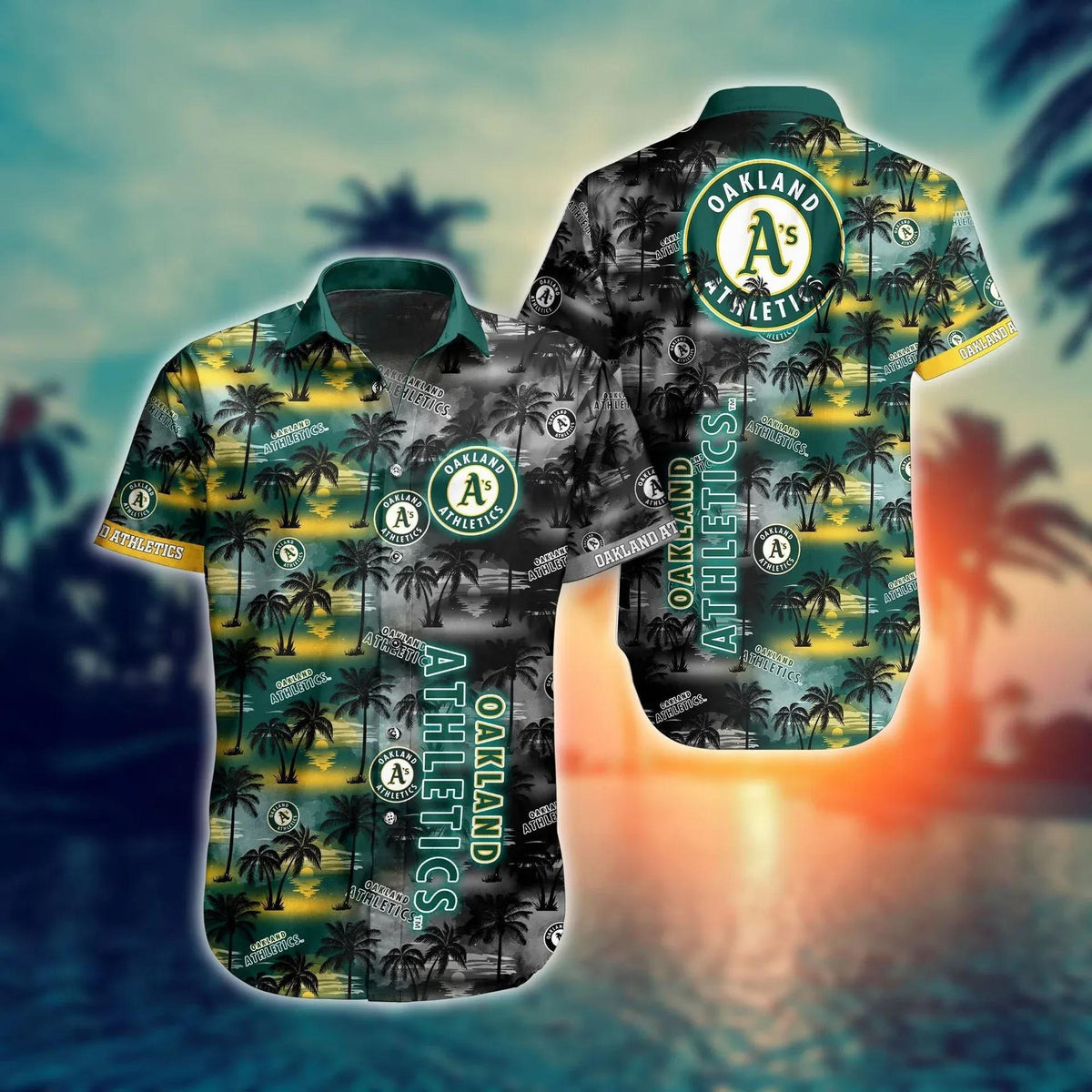 Oakland Athletics -Hawaii Style Shirt, MLB Hawaiian Shirt Moonbestprint