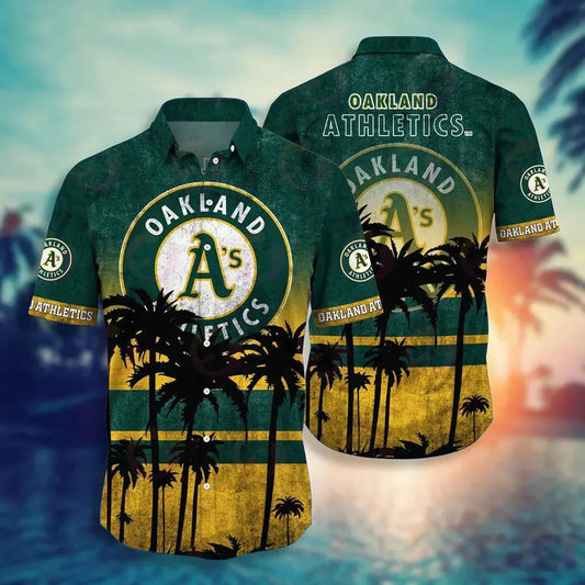 Oakland Athletics MLB Aloha Hawaiian Shirt 1, MLB Hawaiian Shirt Moonbestprint