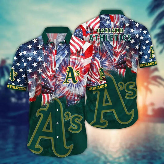 Oakland Athletics MLB Flower Aloha Hawaiian Shirt 11, MLB Hawaiian Shirt Moonbestprint