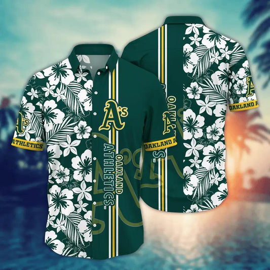Oakland Athletics MLB Flower Aloha Hawaiian Shirt 12, MLB Hawaiian Shirt Moonbestprint
