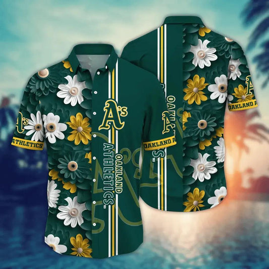 Oakland Athletics MLB Flower Aloha Hawaiian Shirt 13, MLB Hawaiian Shirt Moonbestprint