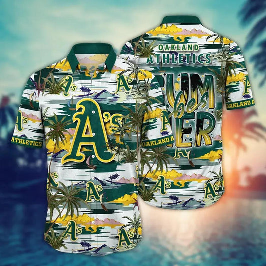Oakland Athletics MLB Flower Aloha Hawaiian Shirt 8, MLB Hawaiian Shirt Moonbestprint