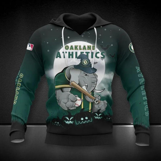 Oakland Athletics Mascot All Over Print Hoodie 2, MLB Hoodie Moonbestprint