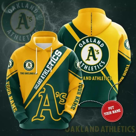 Oakland Baseball Team Athleticss 3D Hoodie, MLB Hoodie Moonbestprint