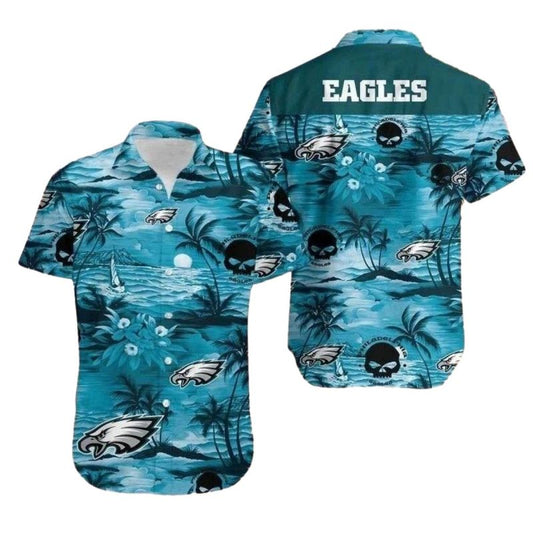 Oceanic Adventure Philadelphia Eagles Tropical Hawaiian Shirt - Moonbestprint