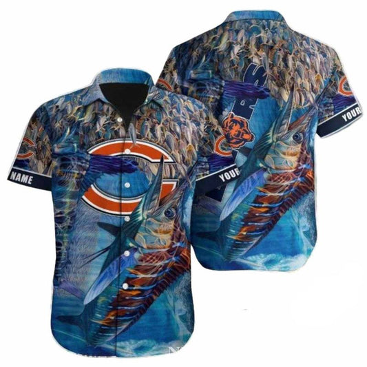 Oceanic Rush Chicago Bears Hawaiian Shirt - Moonbestprint