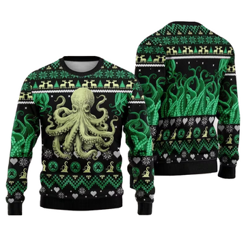 Octopus Ugly Christmas Sweater 2025 – Moonbestprint