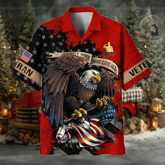 All Gave Some Some Gave All US Veteran Polo And Hawaii Shirt - Moonbestprint