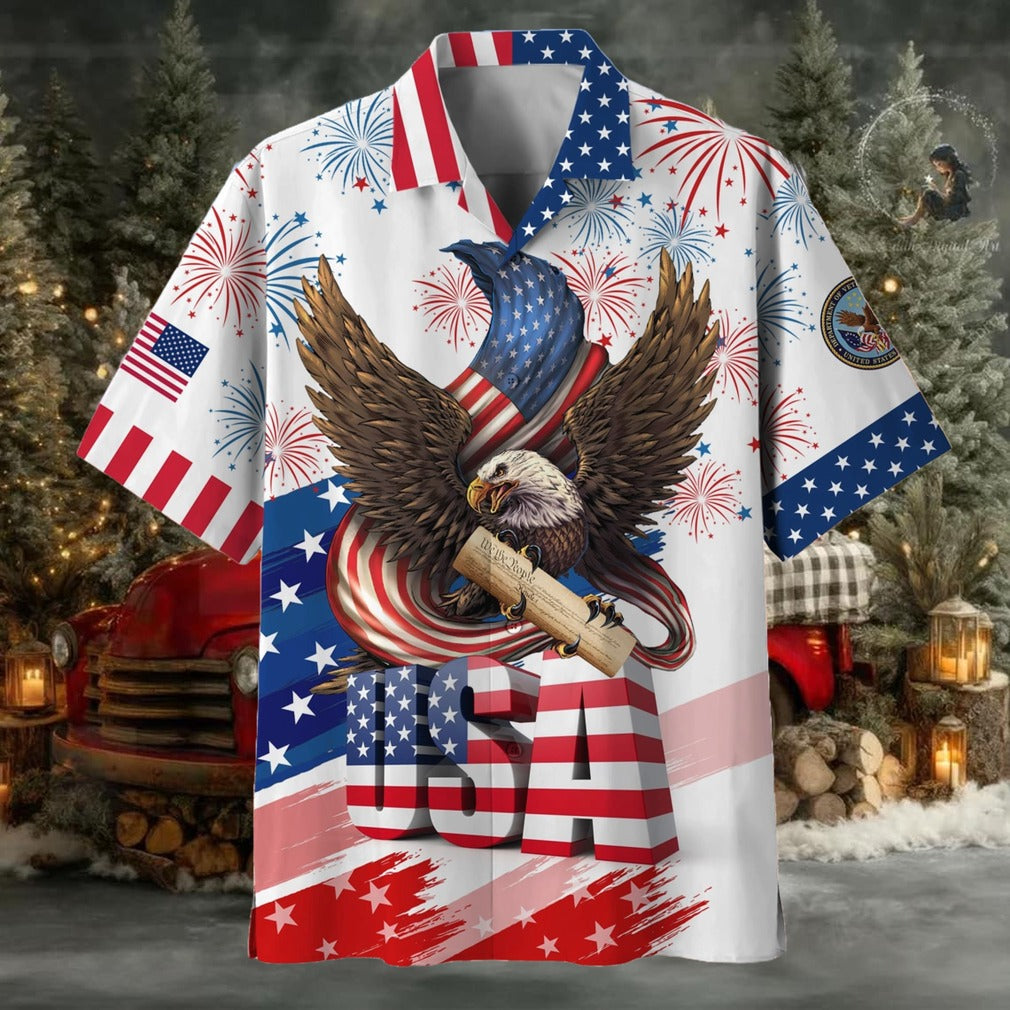American Pride 4th Of July US Veteran Hawaii Shirt – Moonbestprint