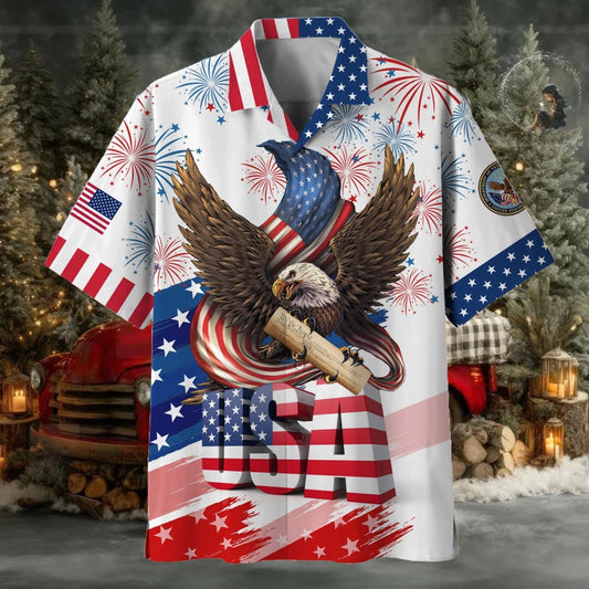 American Pride 4th Of July US Veteran Hawaii Shirt – Moonbestprint