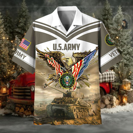 American Pride US Veterans Hawaii Shirt - Moonbestprint