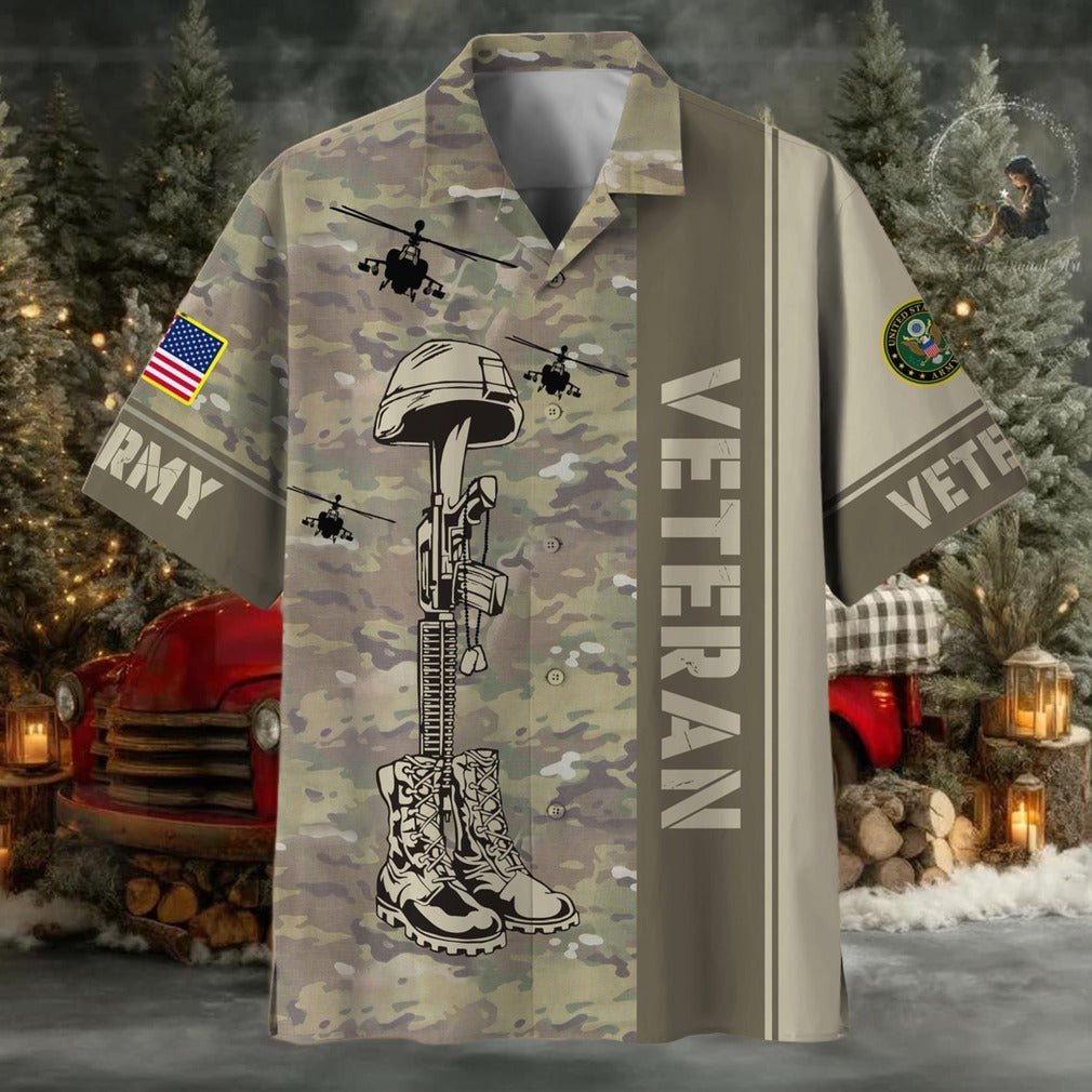 Camo Soldiers Multiservice US Veteran Hawaii Shirt – Moonbestprint