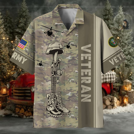 Camo Soldiers Multiservice US Veteran Hawaii Shirt – Moonbestprint