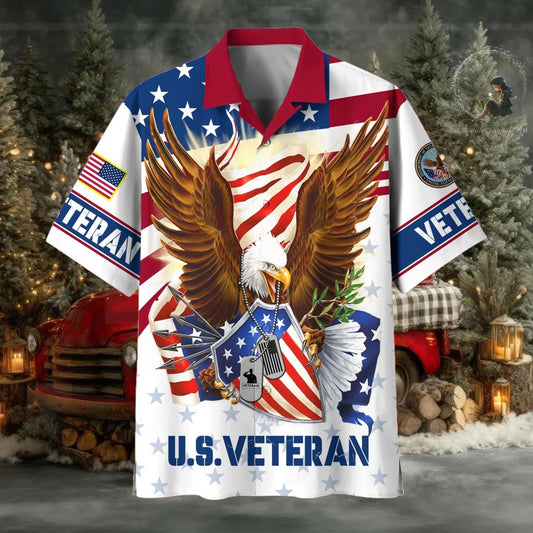 Eagle US Veteran Hawaii Shirt - Moonbestprint