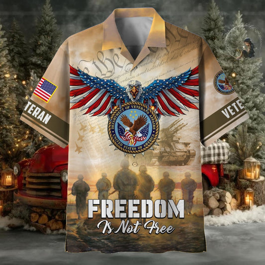 Freedom Is Not Free US Veteran Hawaii Shirt – Moonbestprint