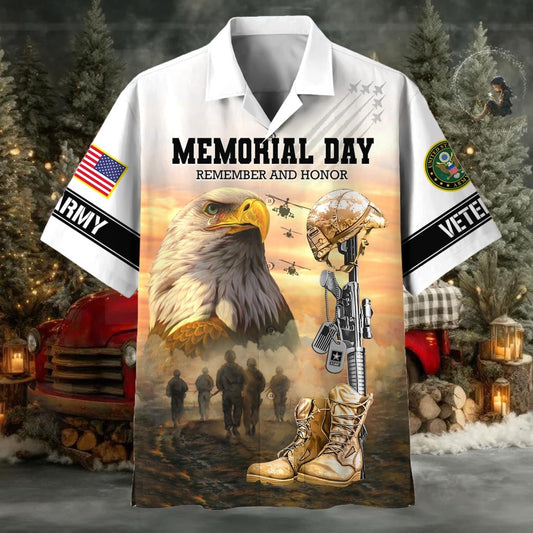 Memorial Day Remember And Honor US Veterans Hawaii Shirt - Moonbestprint