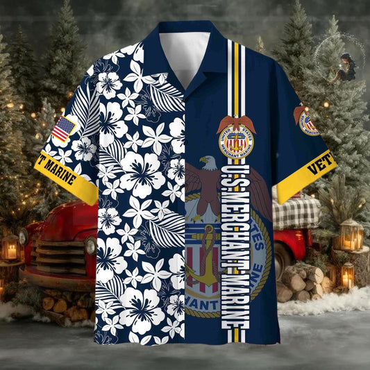 US Merchant Marine Hawaiian Shirt - Moonbestprint
