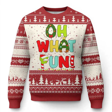 Oh What Fun Ugly Christmas Sweater - Moonbestprint