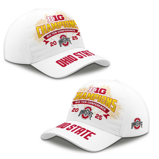 Ohio State 2025 Big Ten Champions Hat -Moonbestprint