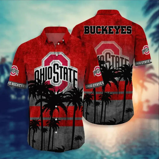 Ohio State Buckeyes Style Hot Trending Summer Aloha Hawaiian Shirt, NCAA Hawaiian Shirt Moonbestprint